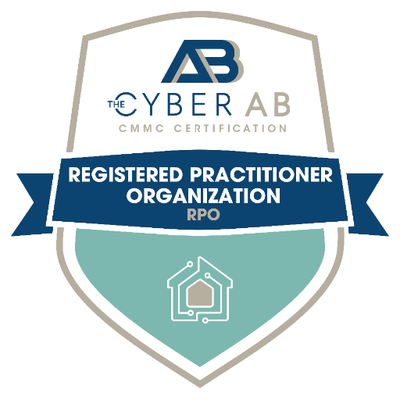 The Cyber AB CMMC Certification seal for a Registered Practitioner Organization (RPO).