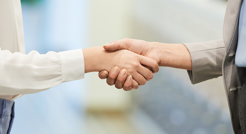 Partnership handshake for Waterfront Training Solutions