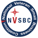 The National Veteran Small Business Coalition (NVSBC) logo, an affiliation of Waterfront Training Solutions.
