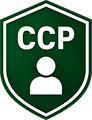CCP certification badge, indicating professional mission readiness
