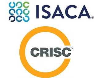 ISACA logo and CRISC certification logo