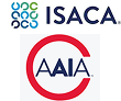 ISACA and AAIA logos, professional bodies supporting AI Audit standards.
